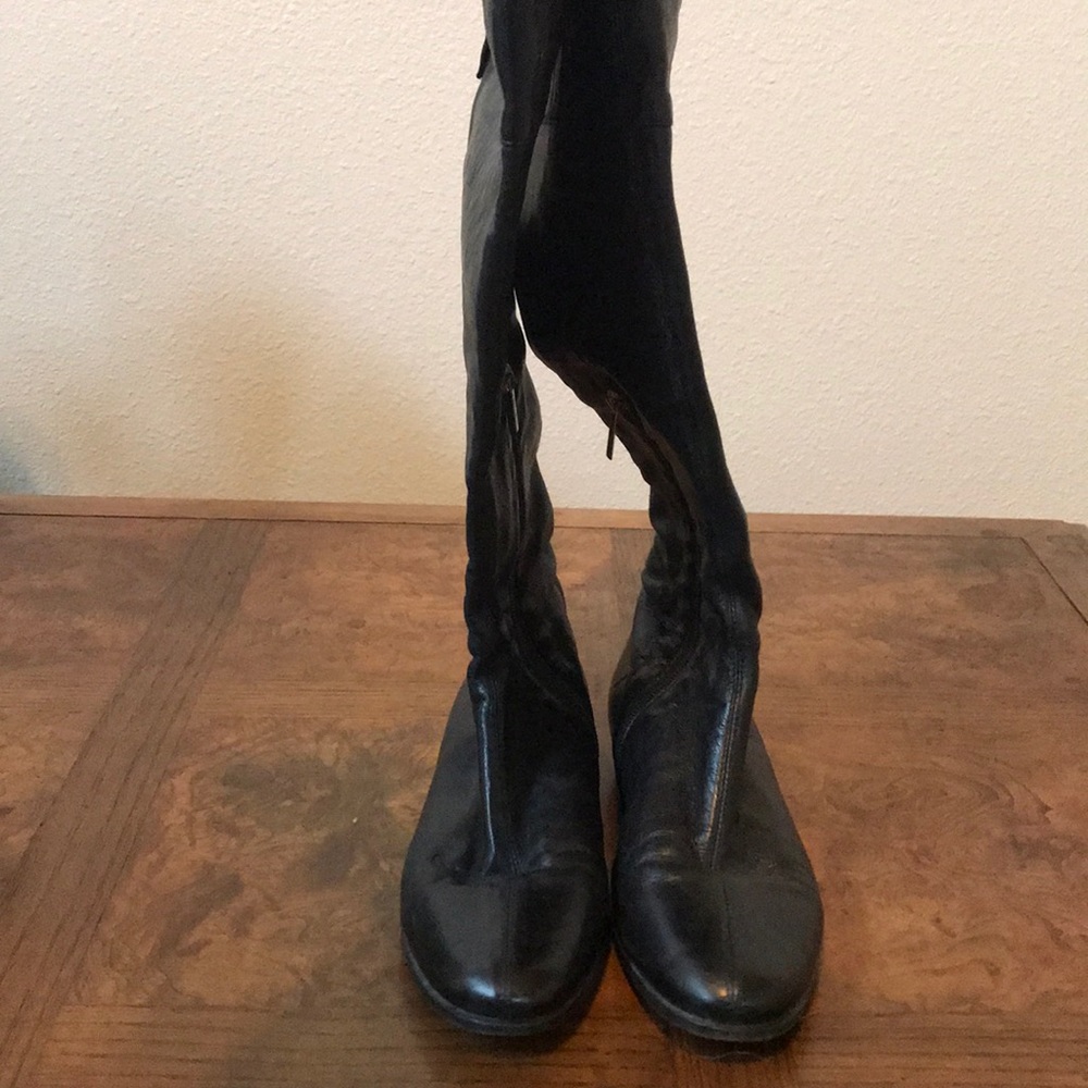 Authentic Jimmy Choo black leather boots